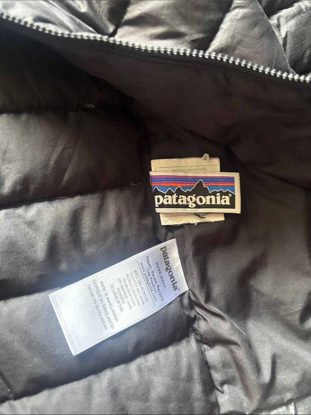 Patagonia Black Quilted Puffer Jacket